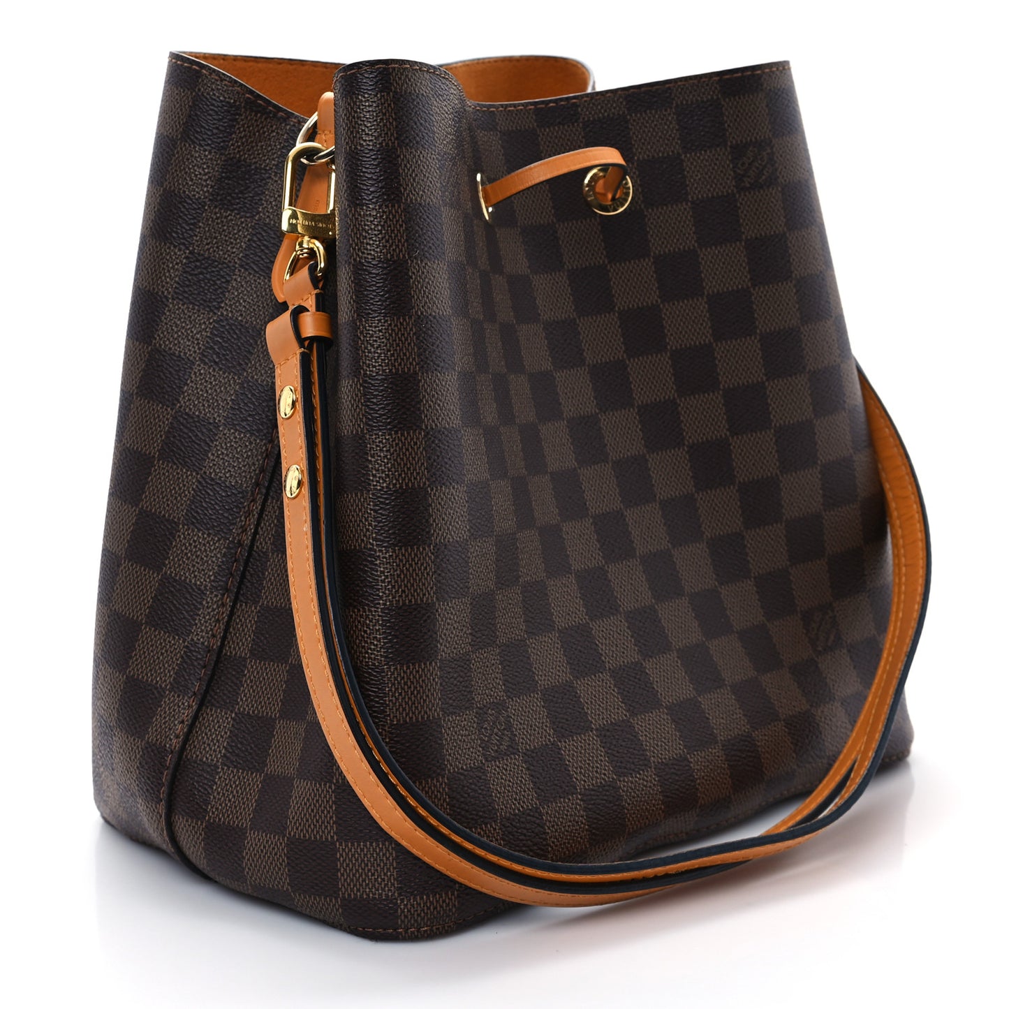 Damier Ebene Neonoe MM Safran