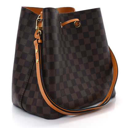 Louis Vuitton Damier Ebene Neonoe MM Safran 3 of 12