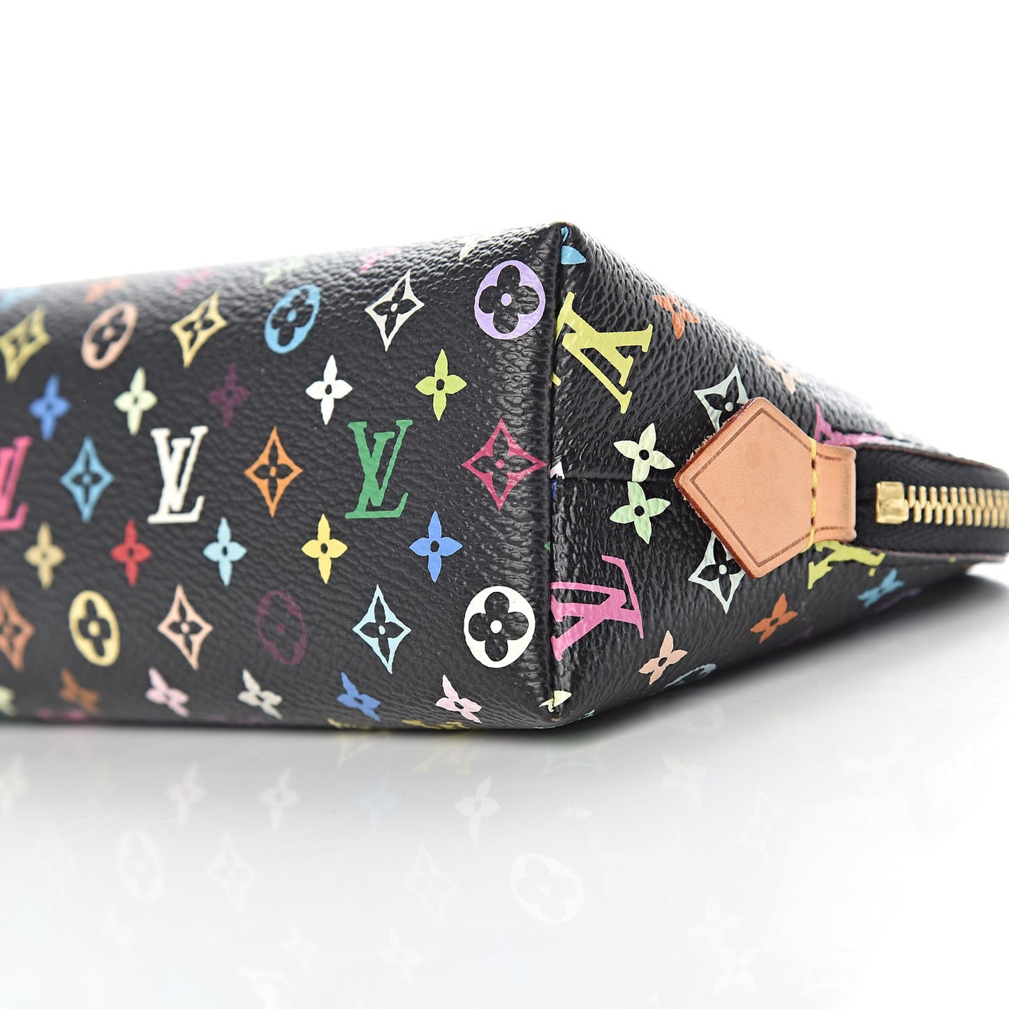Monogram Multicolor Cosmetic Pouch Black Grenade