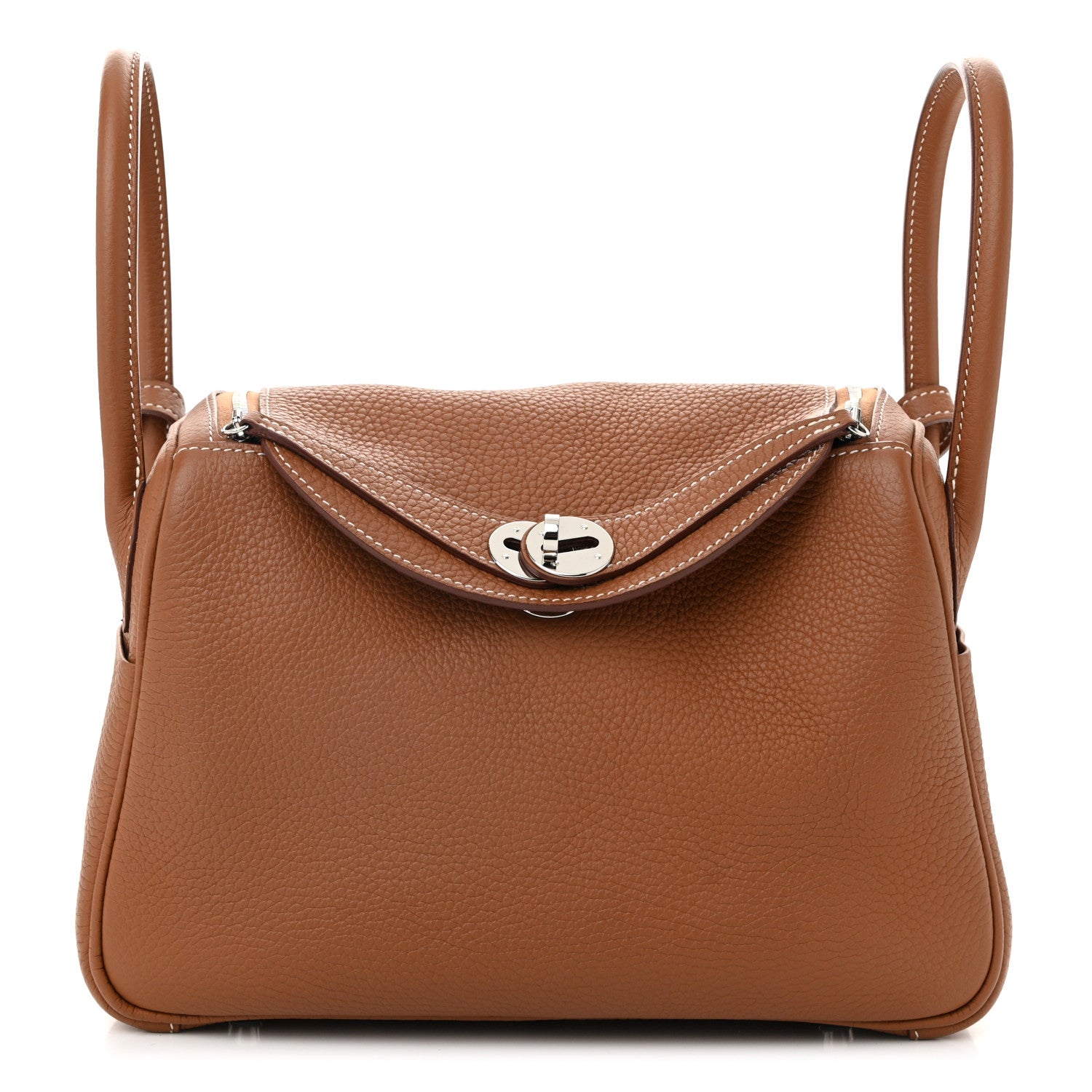 Hermes Taurillon Clemence Lindy 26 Gold 1 of 10