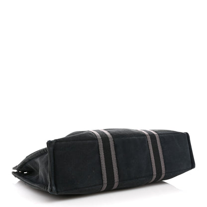 Hermes Canvas Herline MM Tote Black 4 of 14