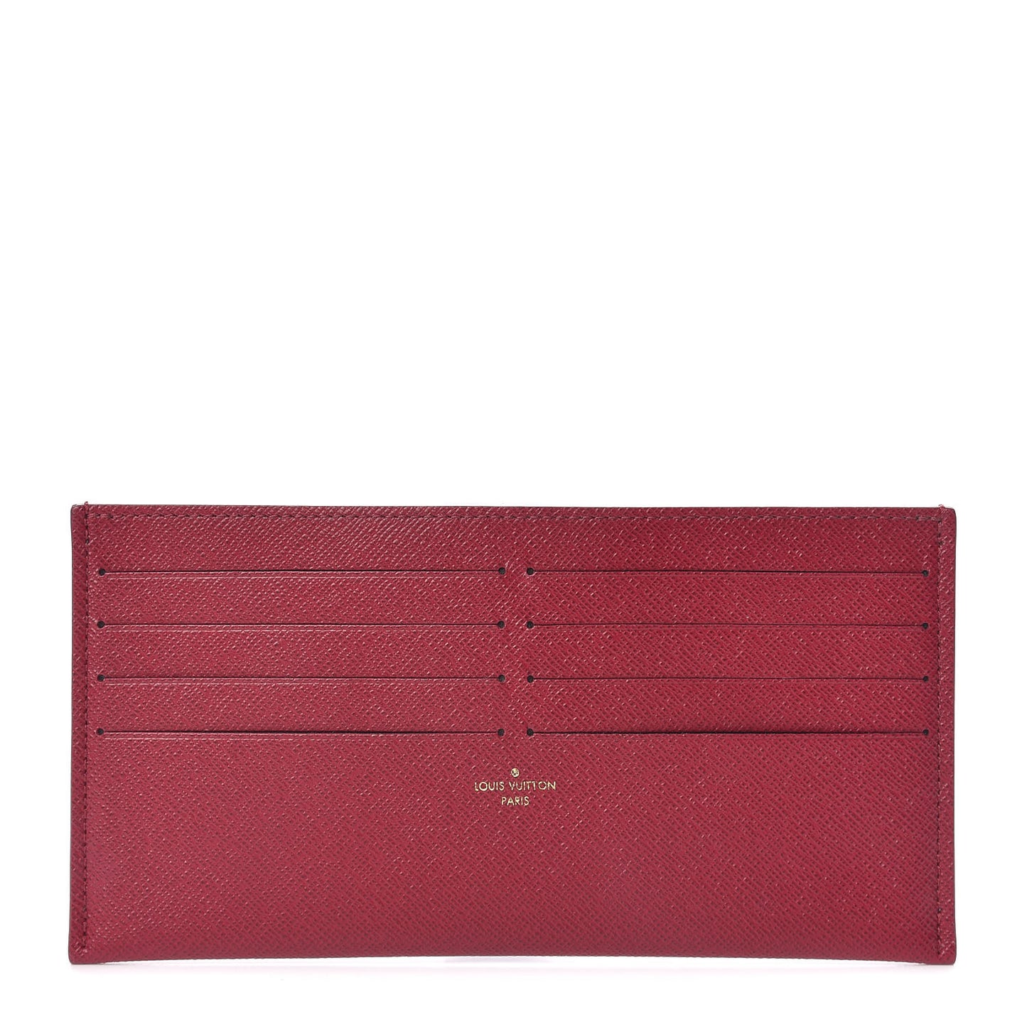 Calfskin Felicie Card Holder Insert Fuchsia