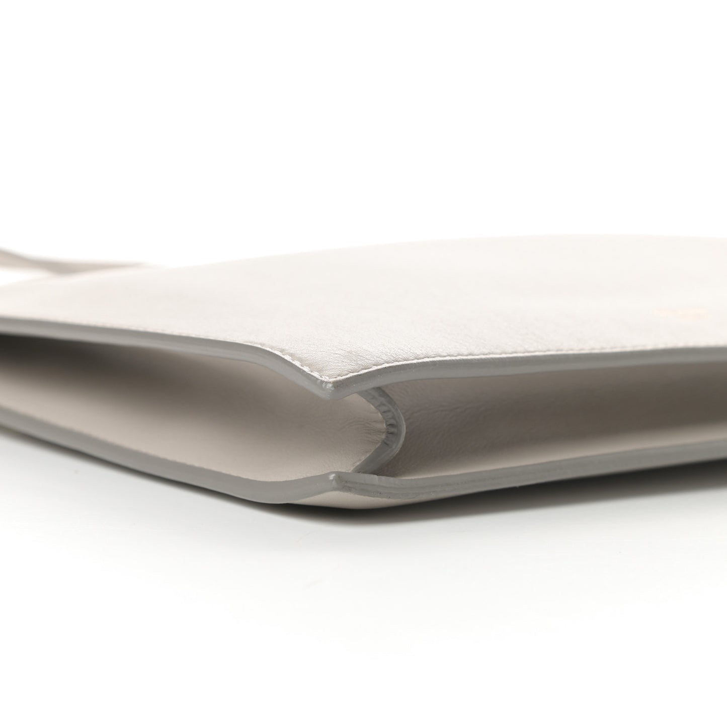 Smooth Calfskin Mini Clasp Bag Beige