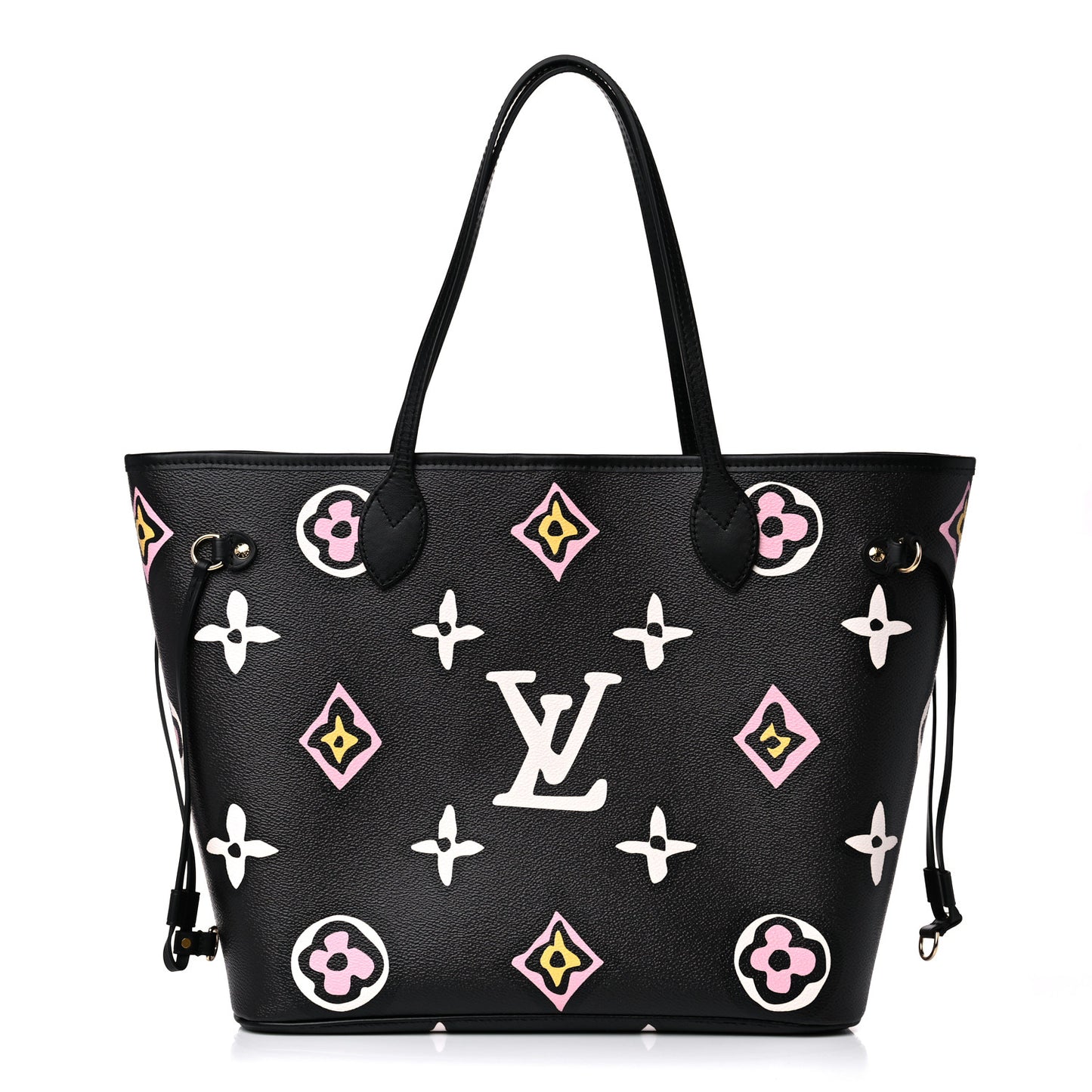 Monogram Giant Wild At Heart Neverfull MM Black