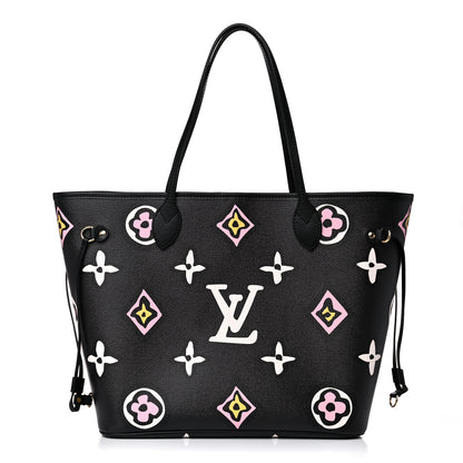 Louis Vuitton Monogram Giant Wild At Heart Neverfull MM Black 3 of 10