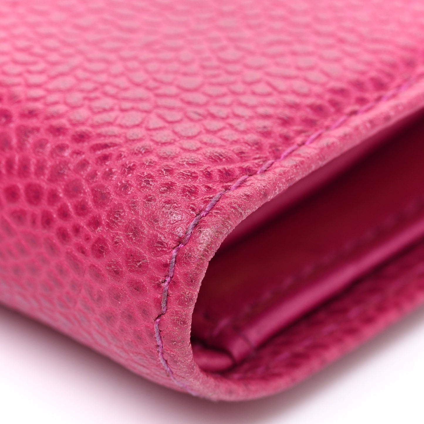 Caviar Timeless CC French Wallet Dark Pink
