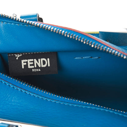 Fendi Vitello Dolce Mini 3jours Tote Blue Royal 12 of 15