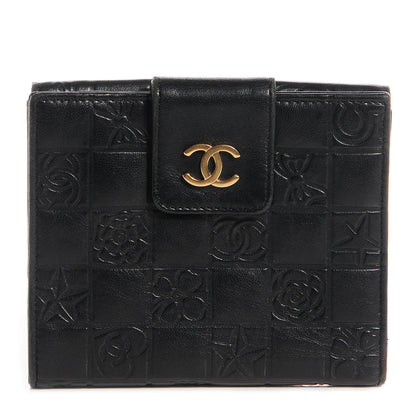 Chanel Lambskin Precious Symbols French Wallet Black 1 of 8