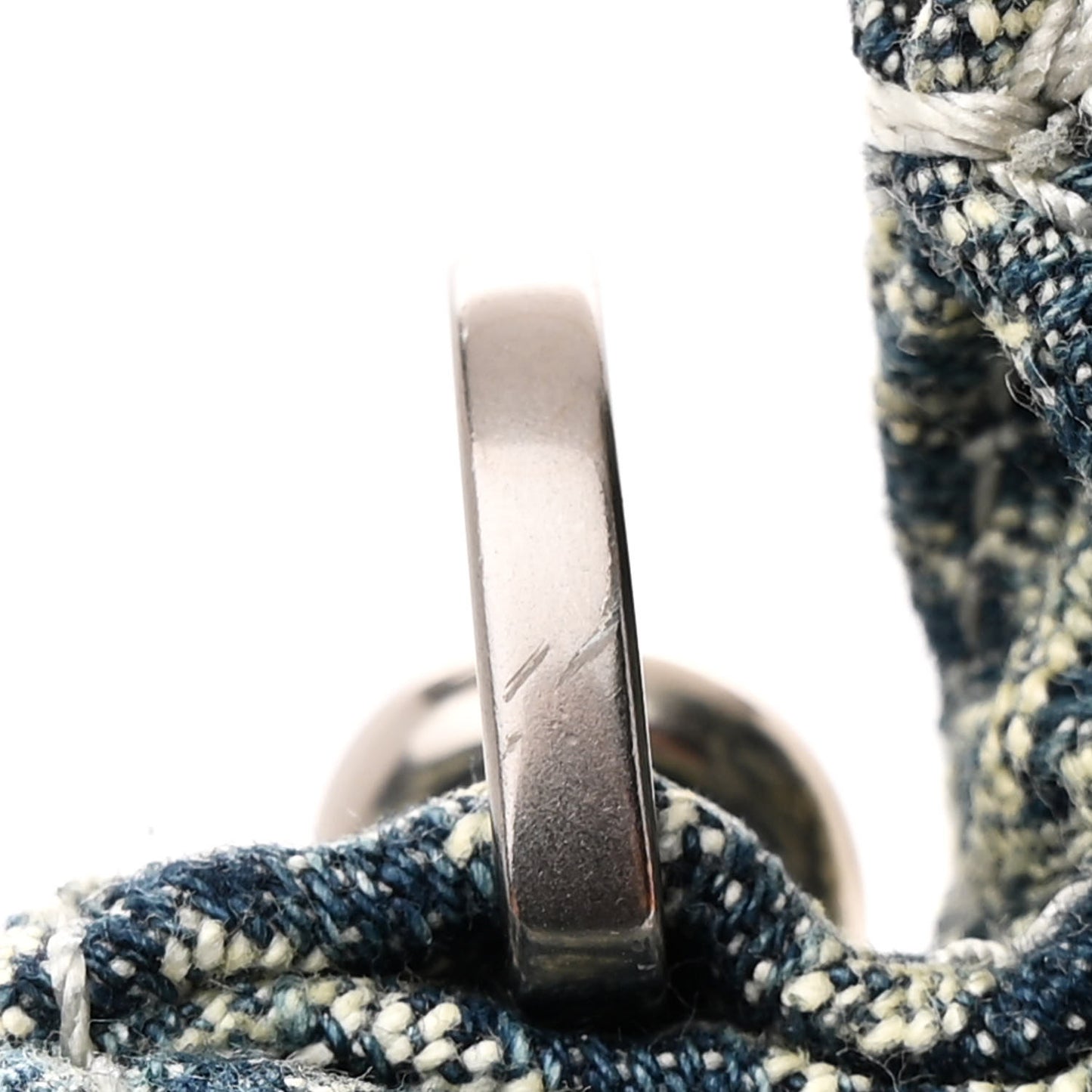 Sun Faded Denim Monogram The St Marc Mini Top Handle Bag Blue