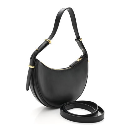 Prada Soft Calfskin Arque Shoulder Bag Black 3 of 10