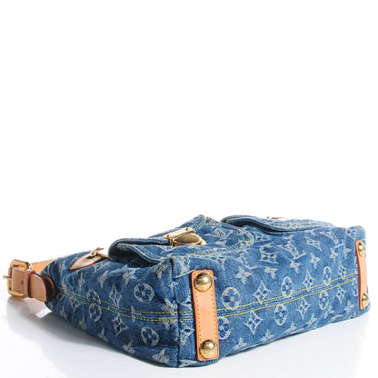 Louis Vuitton Monogram Denim Baggy PM Blue 4 of 7