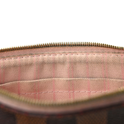 Louis Vuitton Damier Ebene Neverfull MM GM Pochette Rose Ballerine 6 of 9