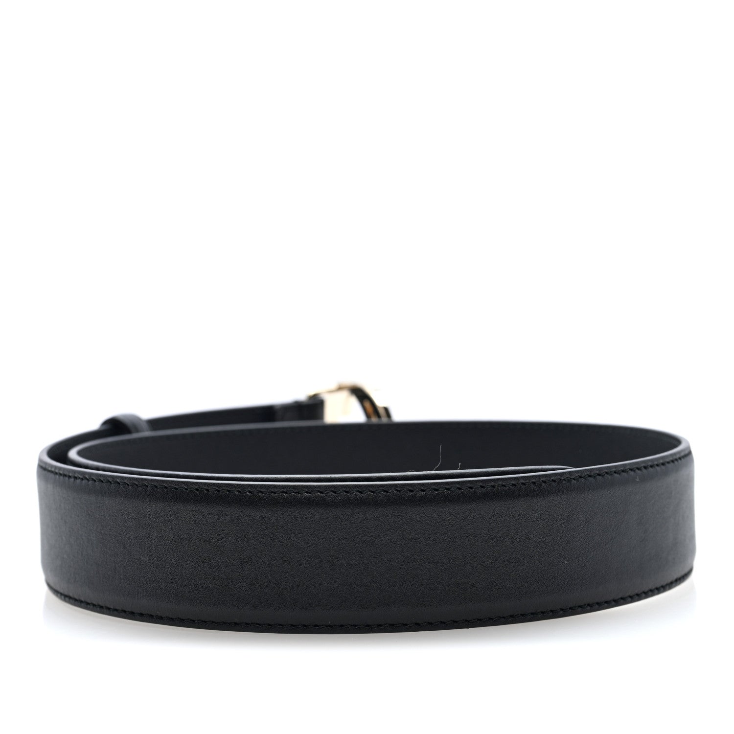 Gucci Calfskin Interlocking G Belt 75 30 Black 2 of 4