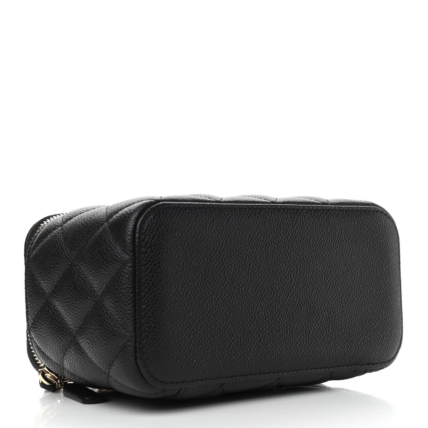 Chanel Caviar Quilted Small Tiny CC Vanity Case With Chain Black 4 of 12