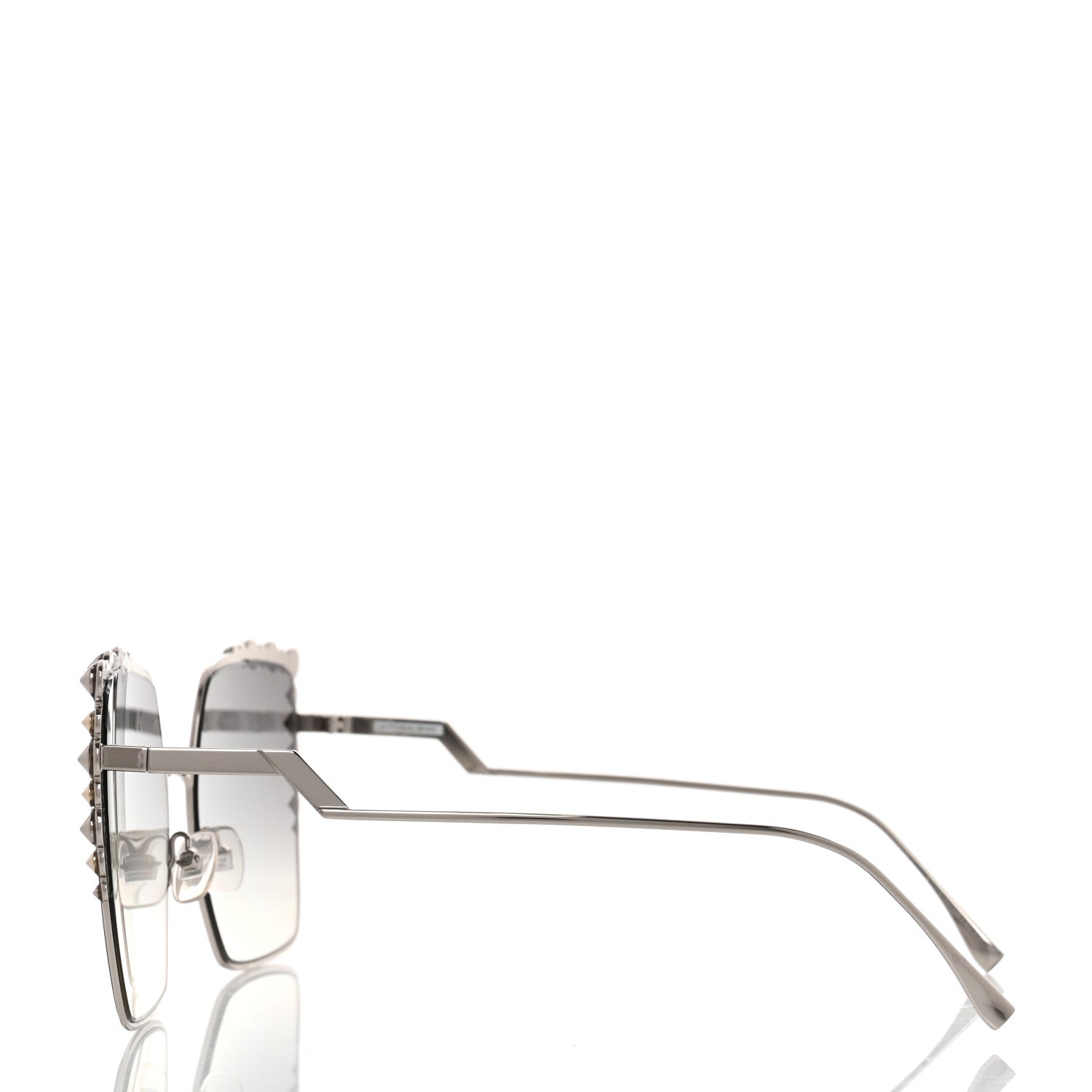 Fendi Metal Dots Square Sunglasses FF 0259/S Palladium 3 of 7
