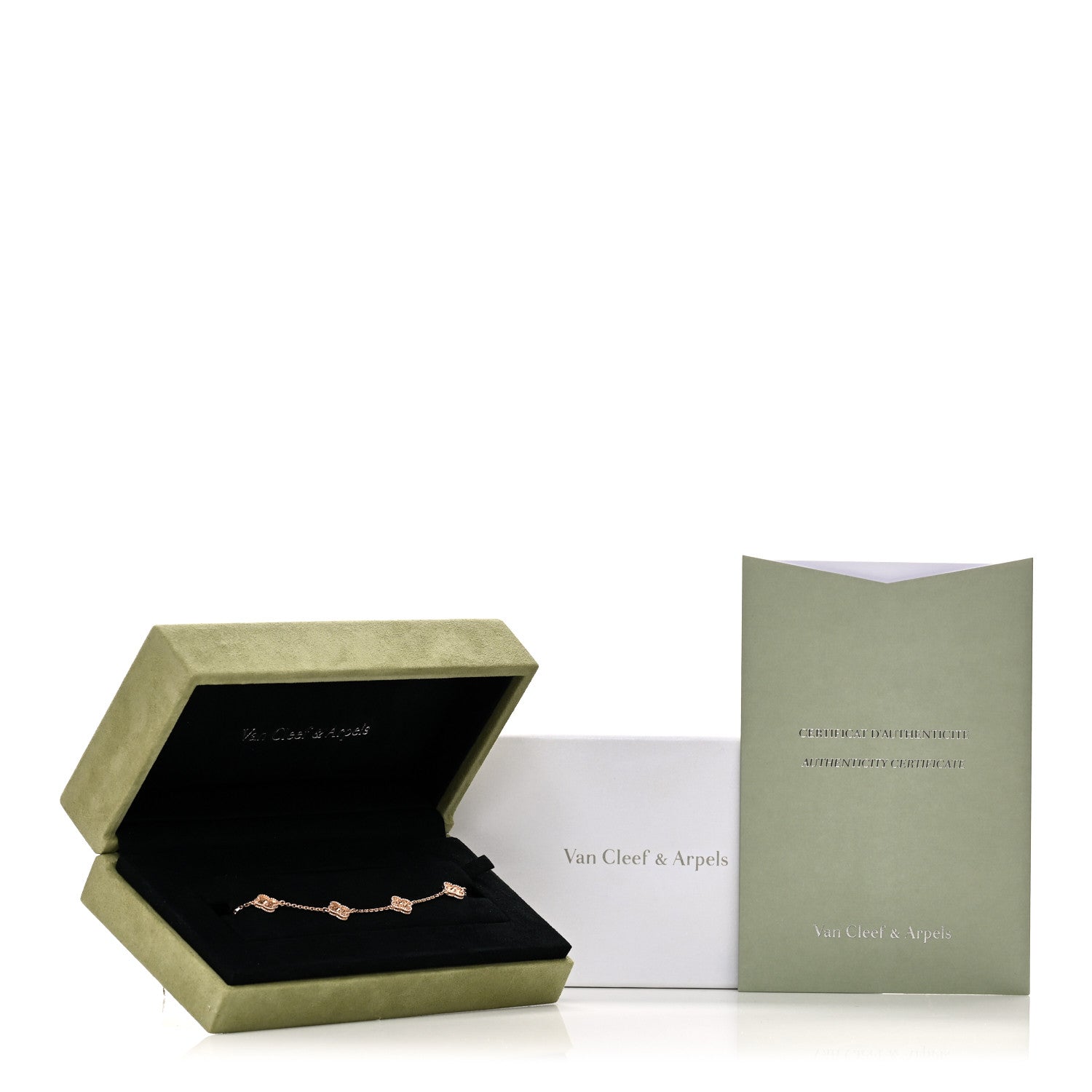 Van Cleef & Arpels 18K Rose Gold 6 Motifs Sweet Alhambra Bracelet 6 of 6