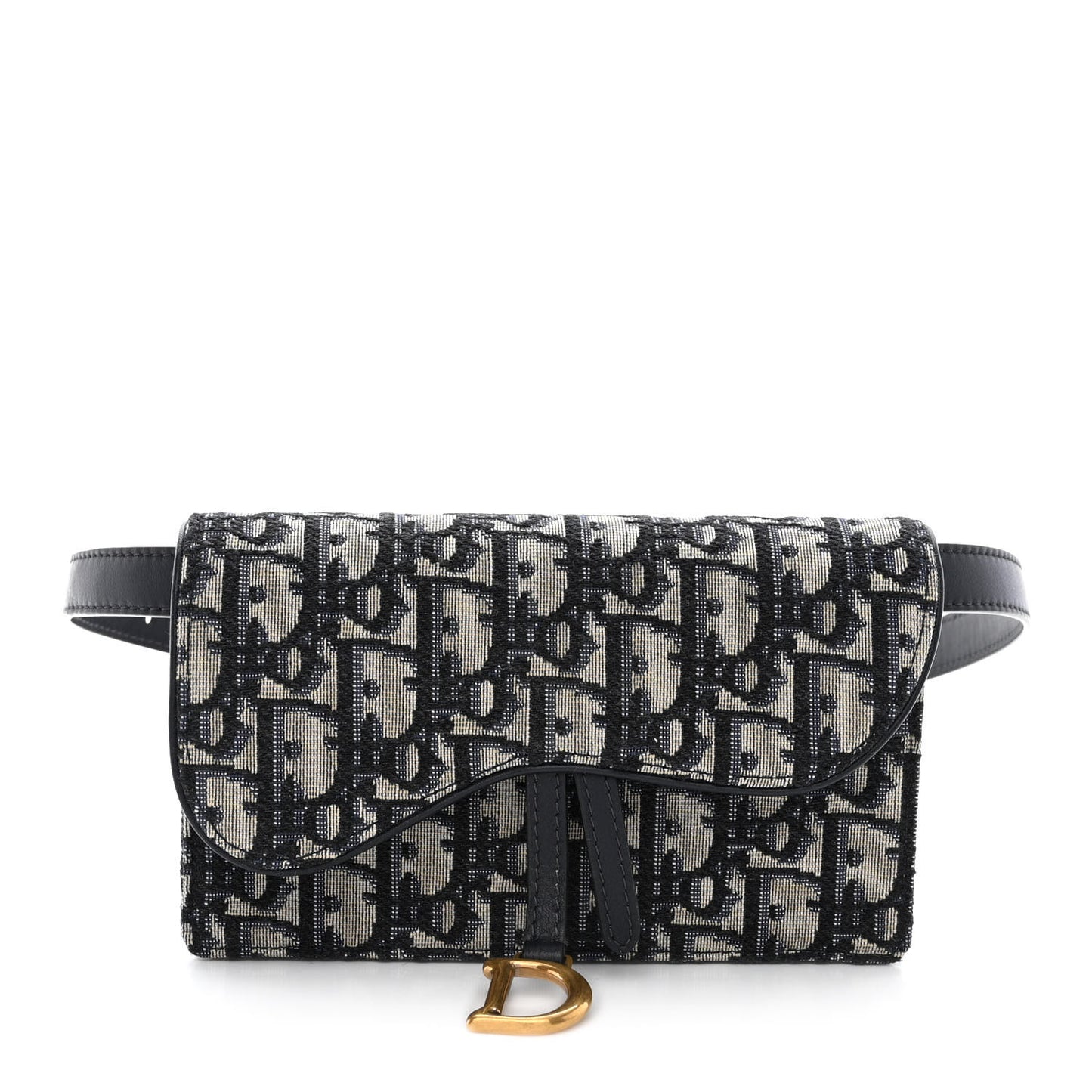 Oblique Saddle Belt Bag Blue