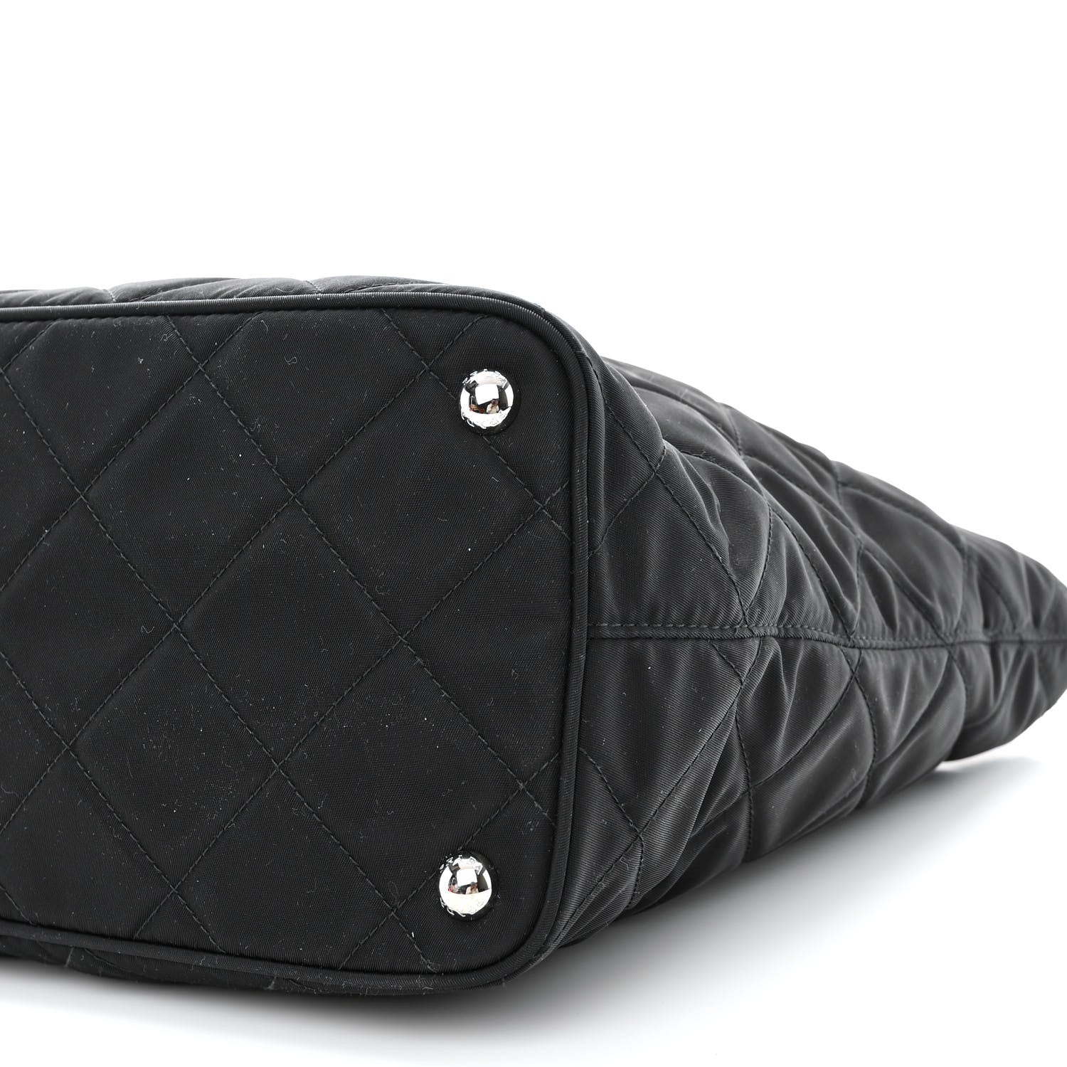 Prada Nylon Tessuto Impuntu Quilted Tote Black 11 of 11