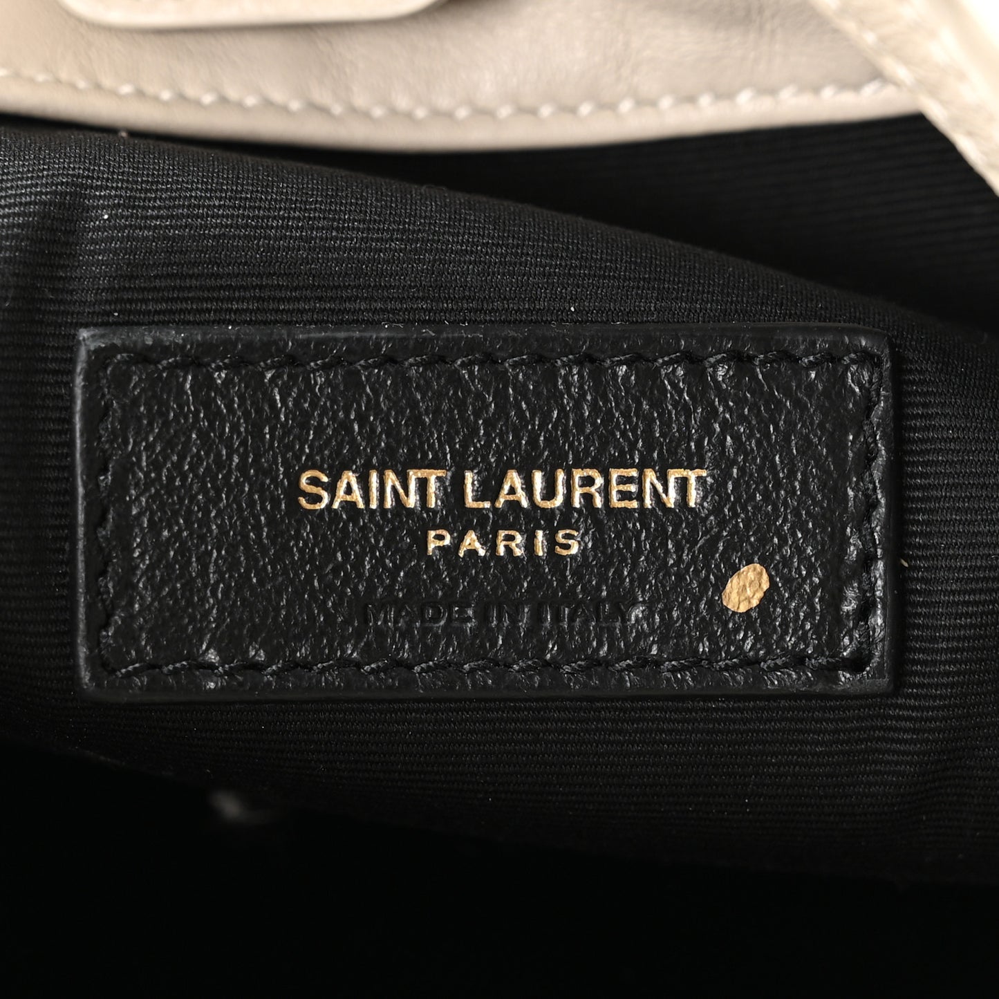 Lambskin Matelasse Monogram Medium Jamie 4.3 Pochon Crema Soft