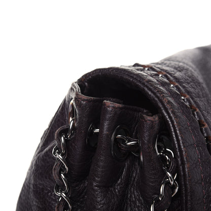 Chanel Metallic Deerskin Luxe Ligne Flap Black 29 of 34