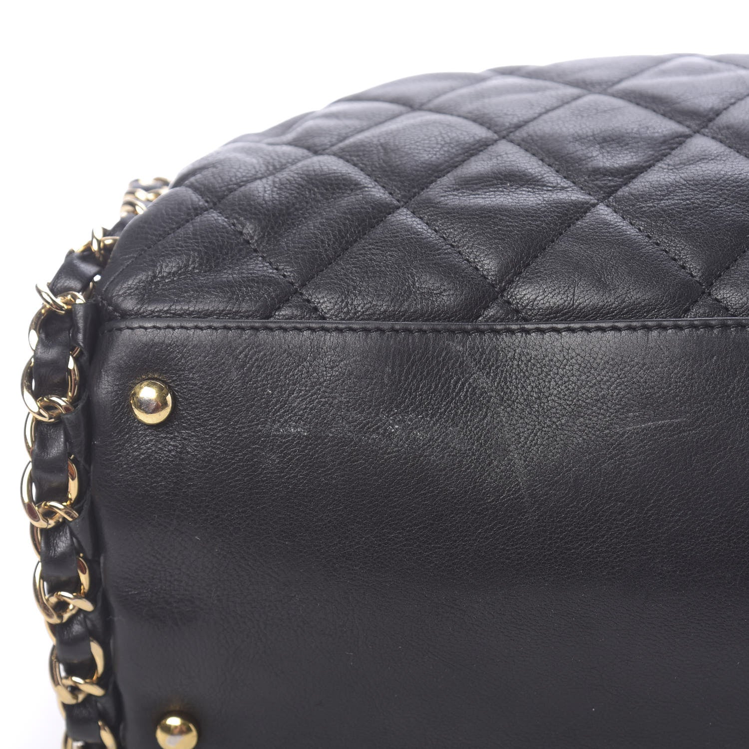 Chanel Calfskin Quilted Large Chain Me Hobo Black 10 of 11