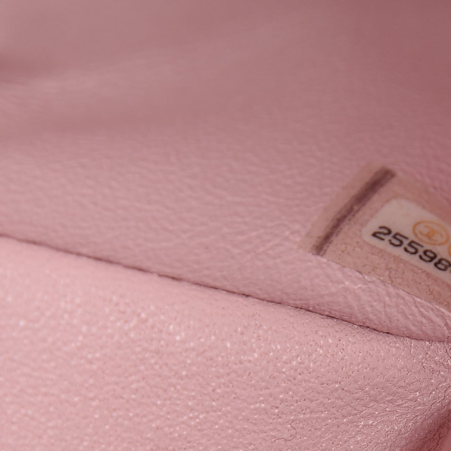 Lambskin Quilted Mini Square Flap Light Pink