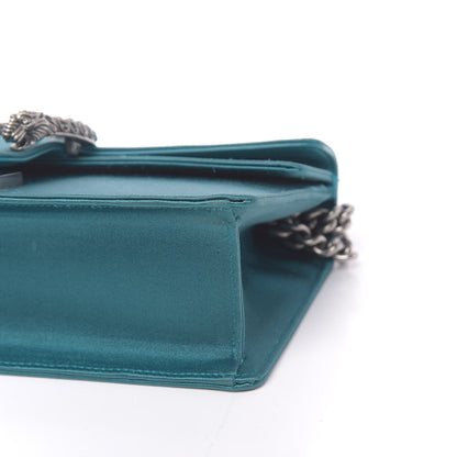Gucci Satin Silk Crystal Small Dionysus Shoulder Bag Turchese Black Diamond 9 of 10