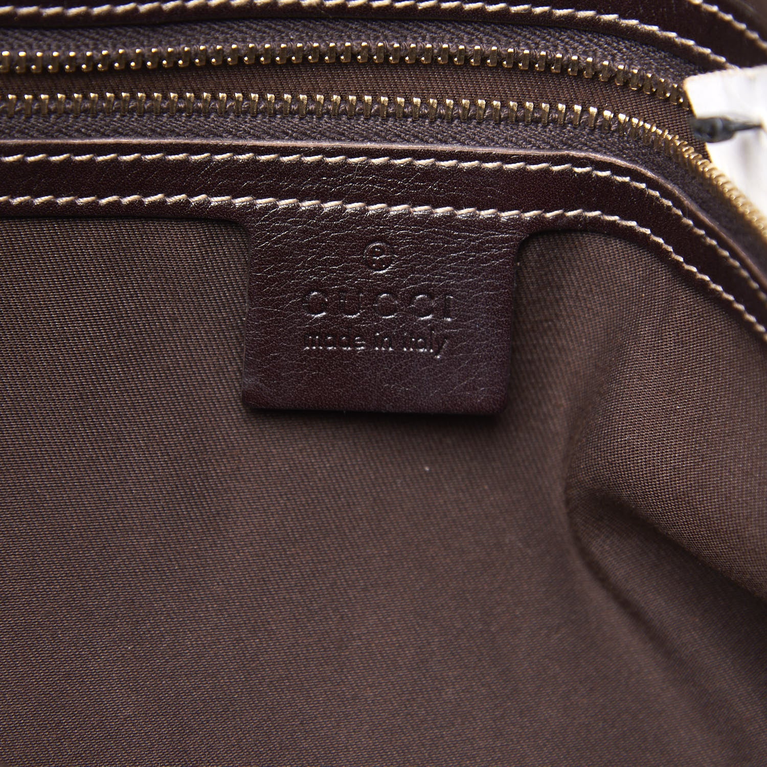 Gucci Calfskin Medium Britt Bag Dark Brown 7 of 10