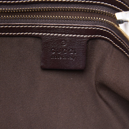 Gucci Calfskin Medium Britt Bag Dark Brown 7 of 10