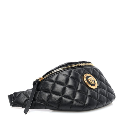 Versace Nappa Quilted Medusa Belt Bag Black 4 of 10