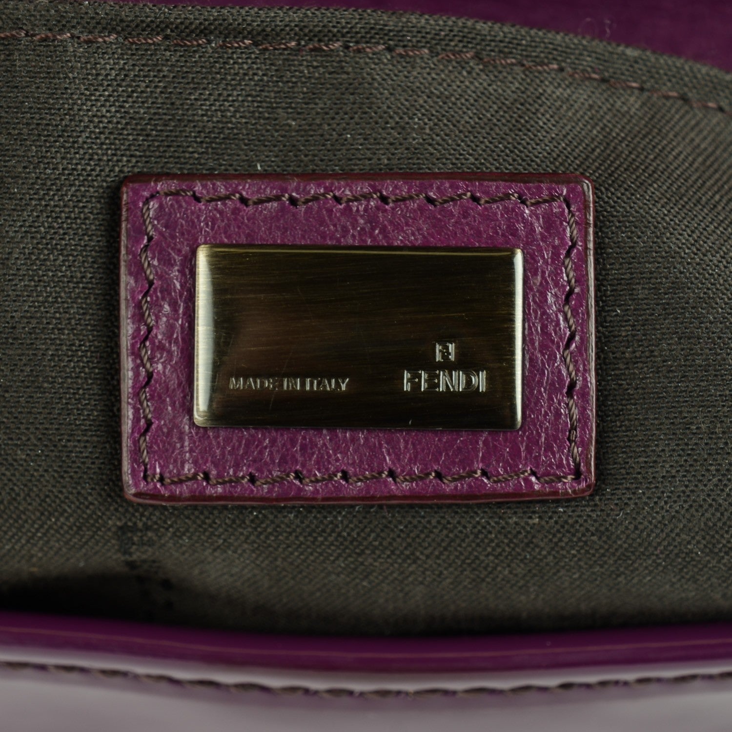 Fendi Patent B Bag Purple 8 of 10