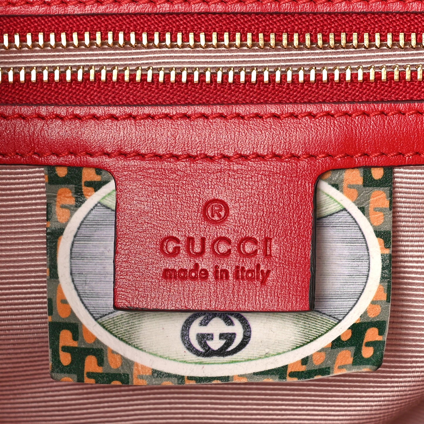Vitello Palmellato Lux Crystal Medium Rajah Shoulder Bag Hibiscus Red Multicolor