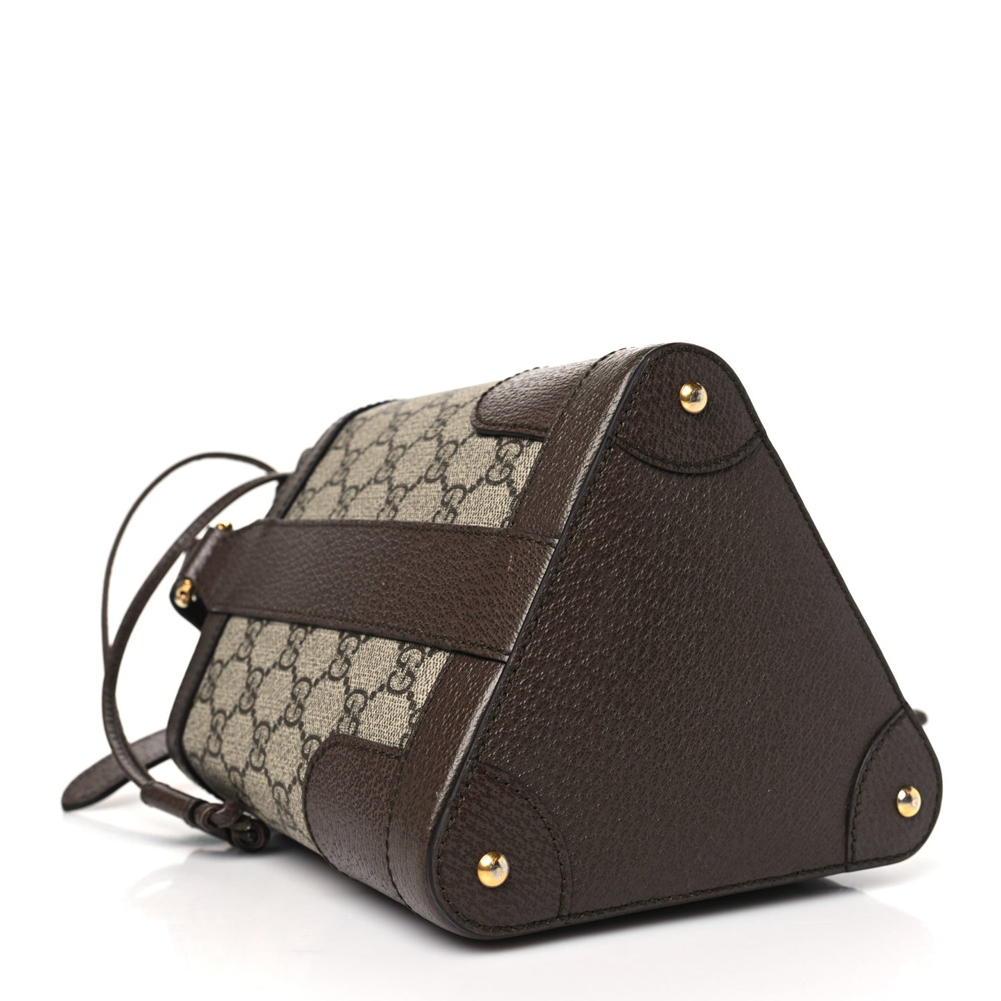 GG Supreme Monogram Ophidia Small Bucket Crossbody Bag Beige Ebony