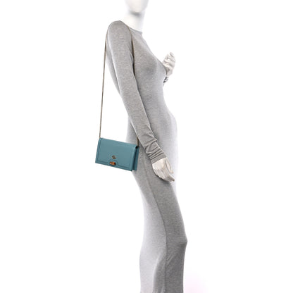 Gucci Textured Dollar Calfskin Mini Diana Chain Bag Dusty Azure 2 of 10