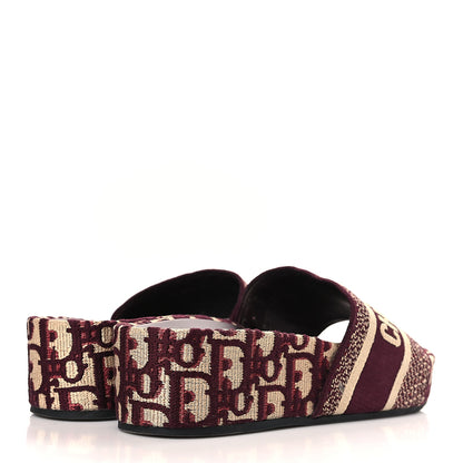 Christian Dior Oblique D-Way Platform Sandal 39 Deep Amaranth 4 of 8