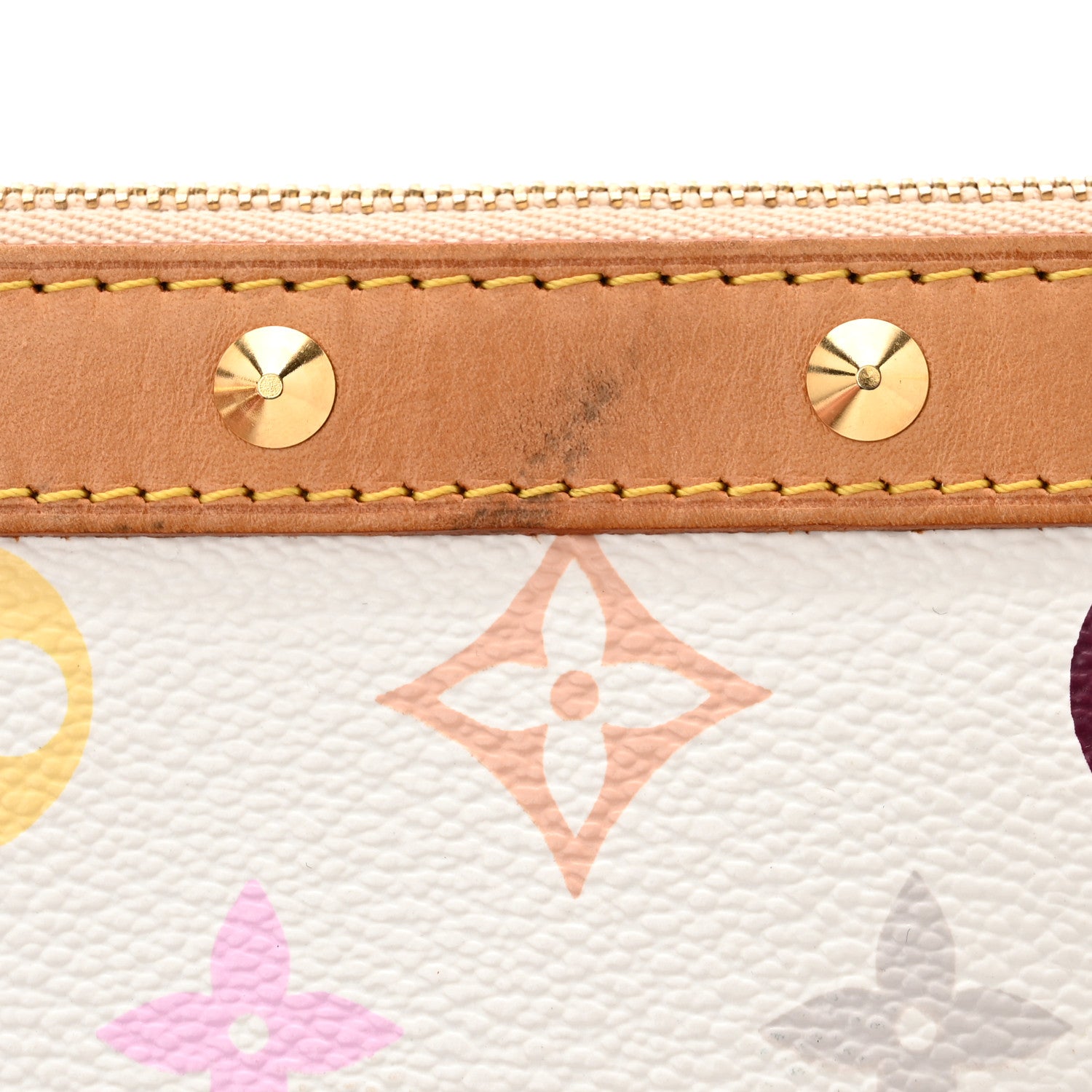 Louis Vuitton LOUIS VUITTON Monogram Multicolor Pochette Accessories White 9 of 9
