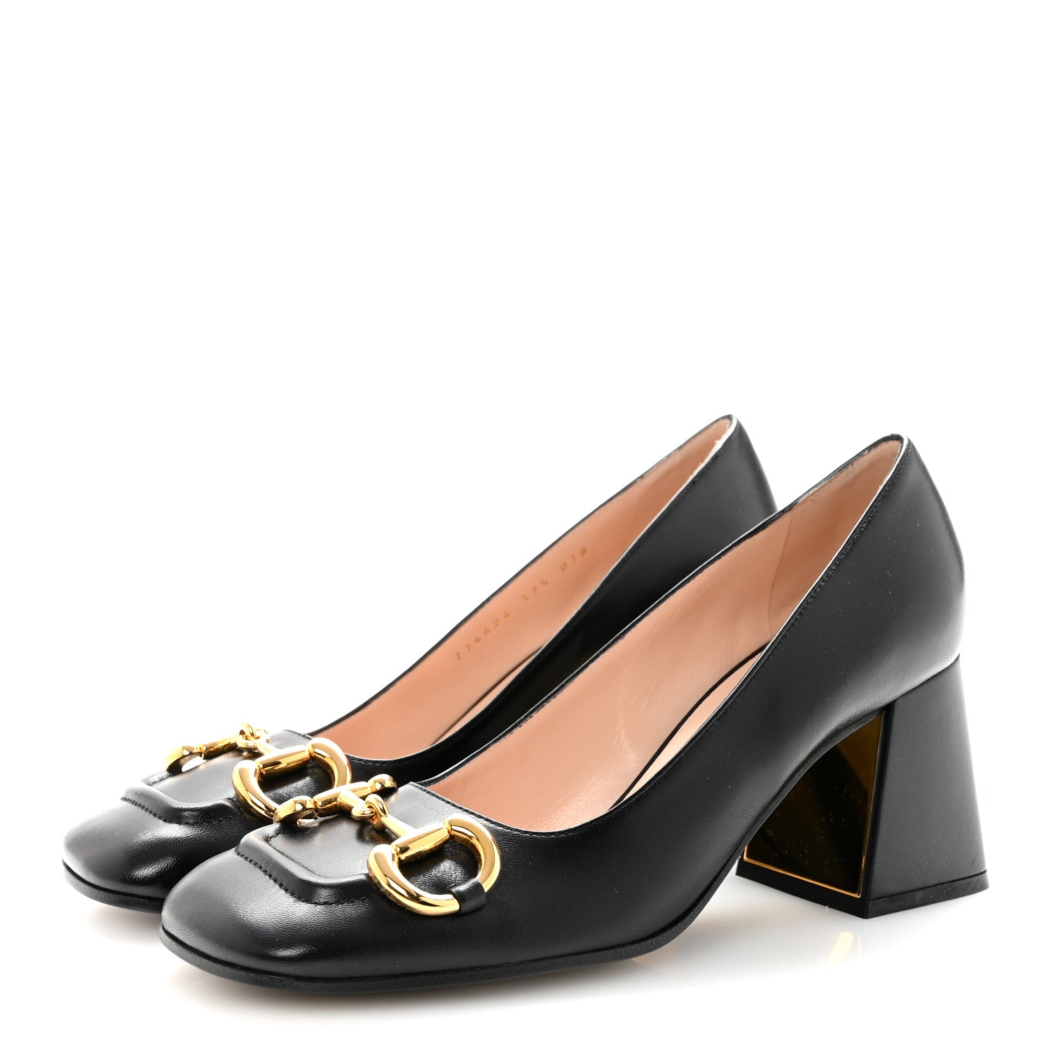 Gucci Malaga Kid Horsebit 75mm Pumps 37.5 Black 4 of 10