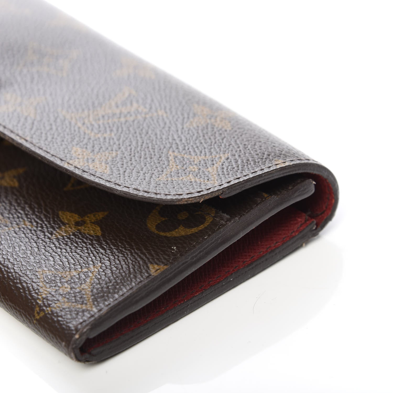 Louis Vuitton Monogram Emilie Wallet Red 15 of 17