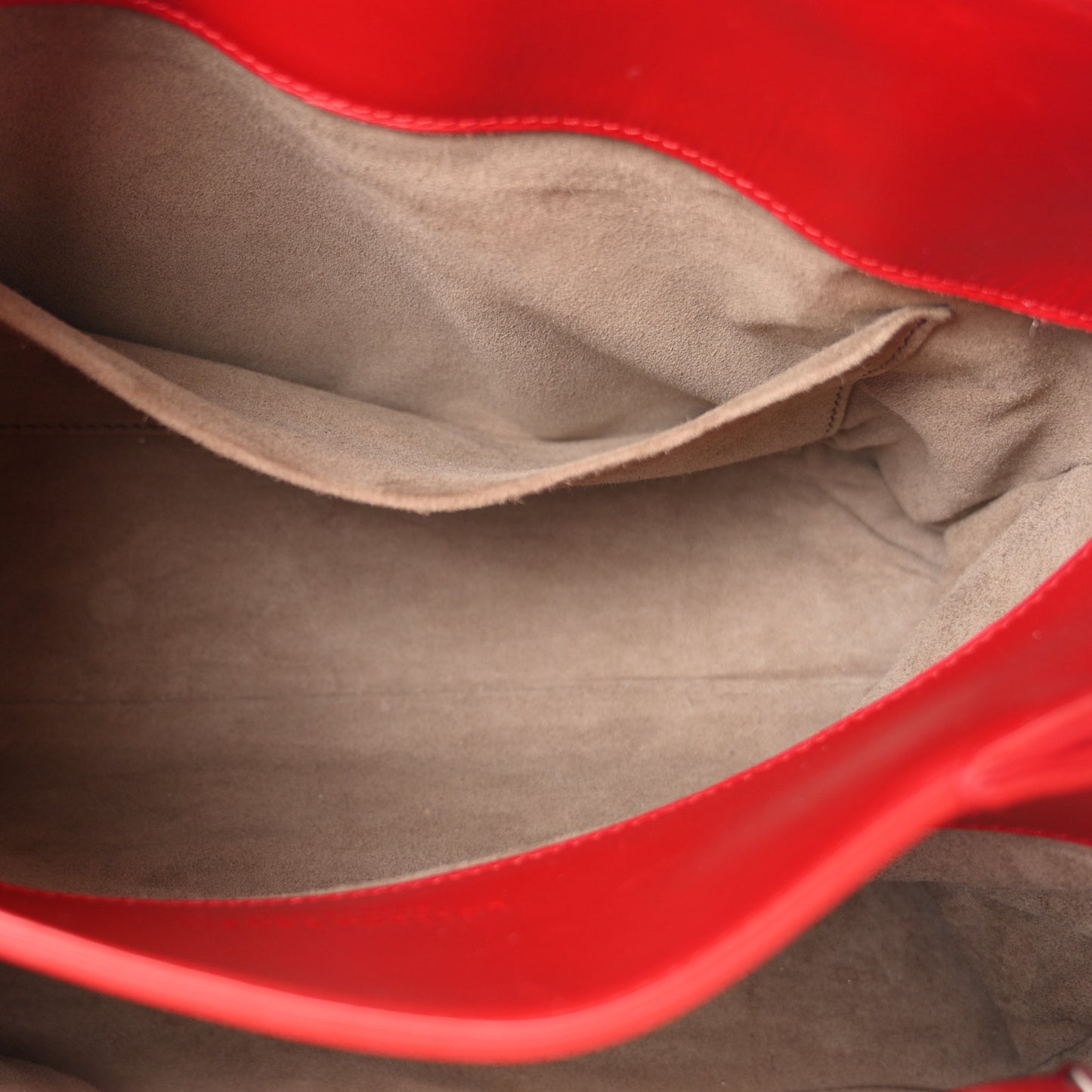 Nappa Intrecciato Small Roma Tote Red