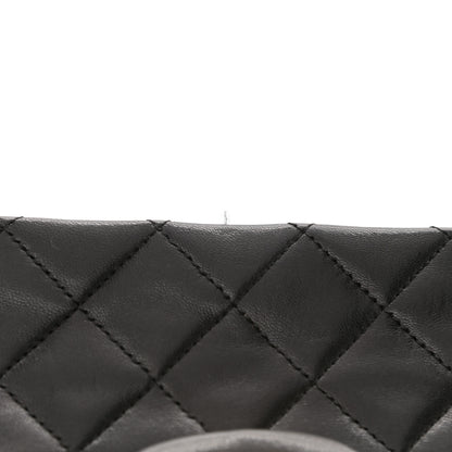 Chanel Lambskin Quilted Medium Double Flap Black 10 of 12