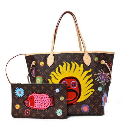 Louis Vuitton LV X YK Monogram Faces Neverfull MM 1 of 9