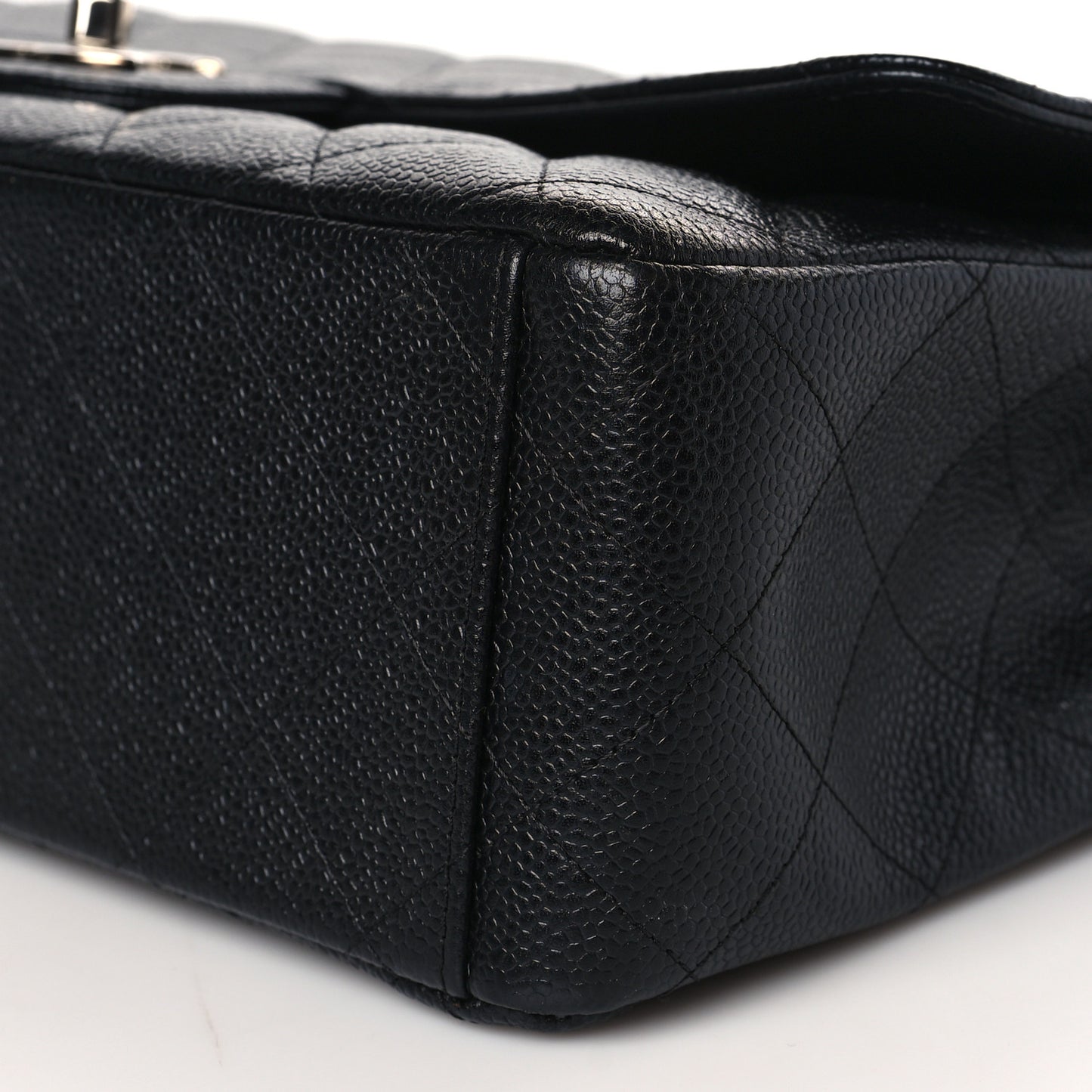 Caviar Quilted Maxi Double Flap Black