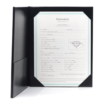 Tiffany Platinum Diamond 2.23ct Engagement Ring 50 5.25 7 of 8