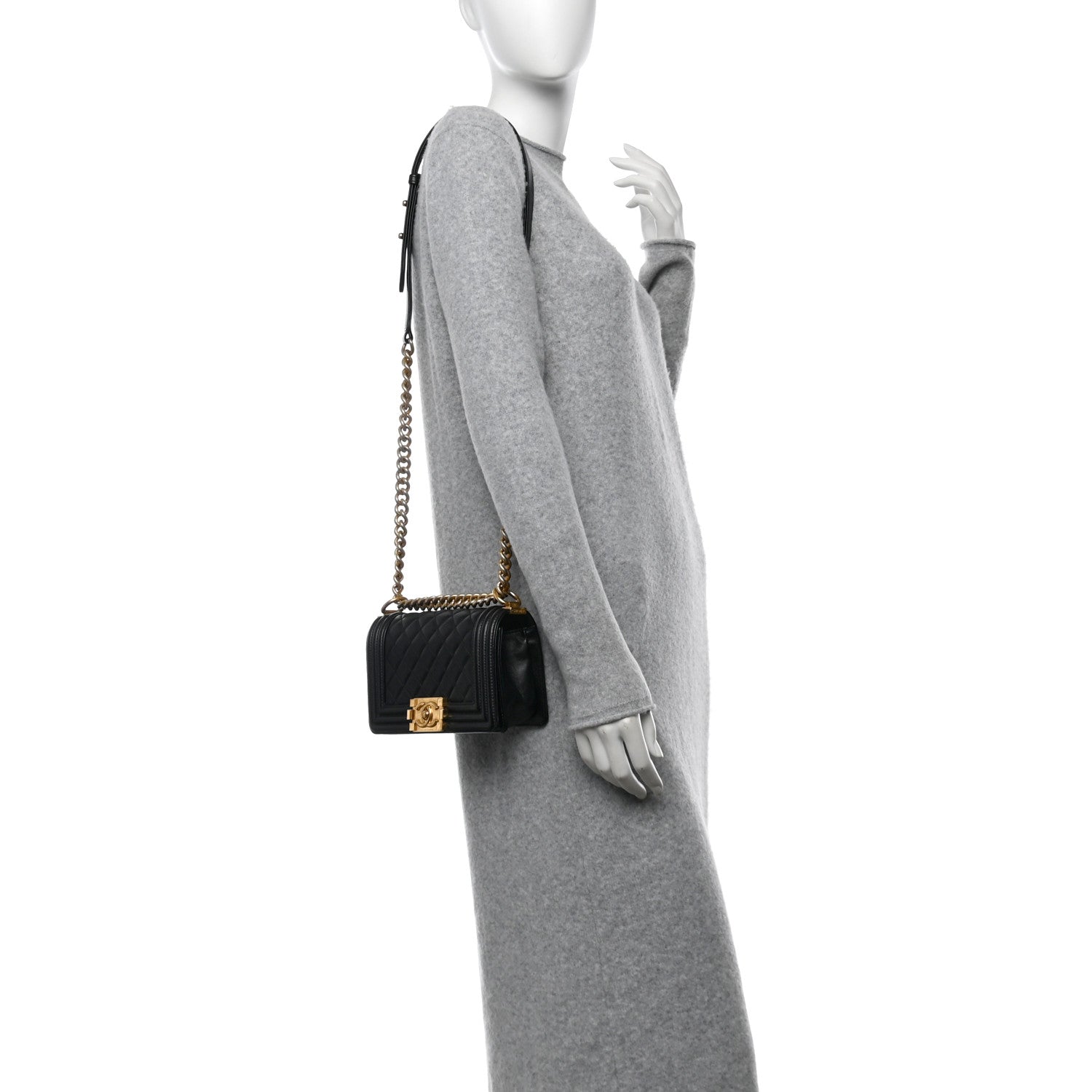 Chanel Lambskin Quilted Small Boy Flap Black 2 of 10