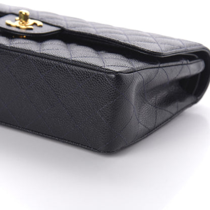 Chanel Caviar Quilted Medium Double Flap Navy 7 of 12