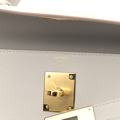 Hermes Evercolor Kelly Retourne 28 Gris Perle 5 of 10
