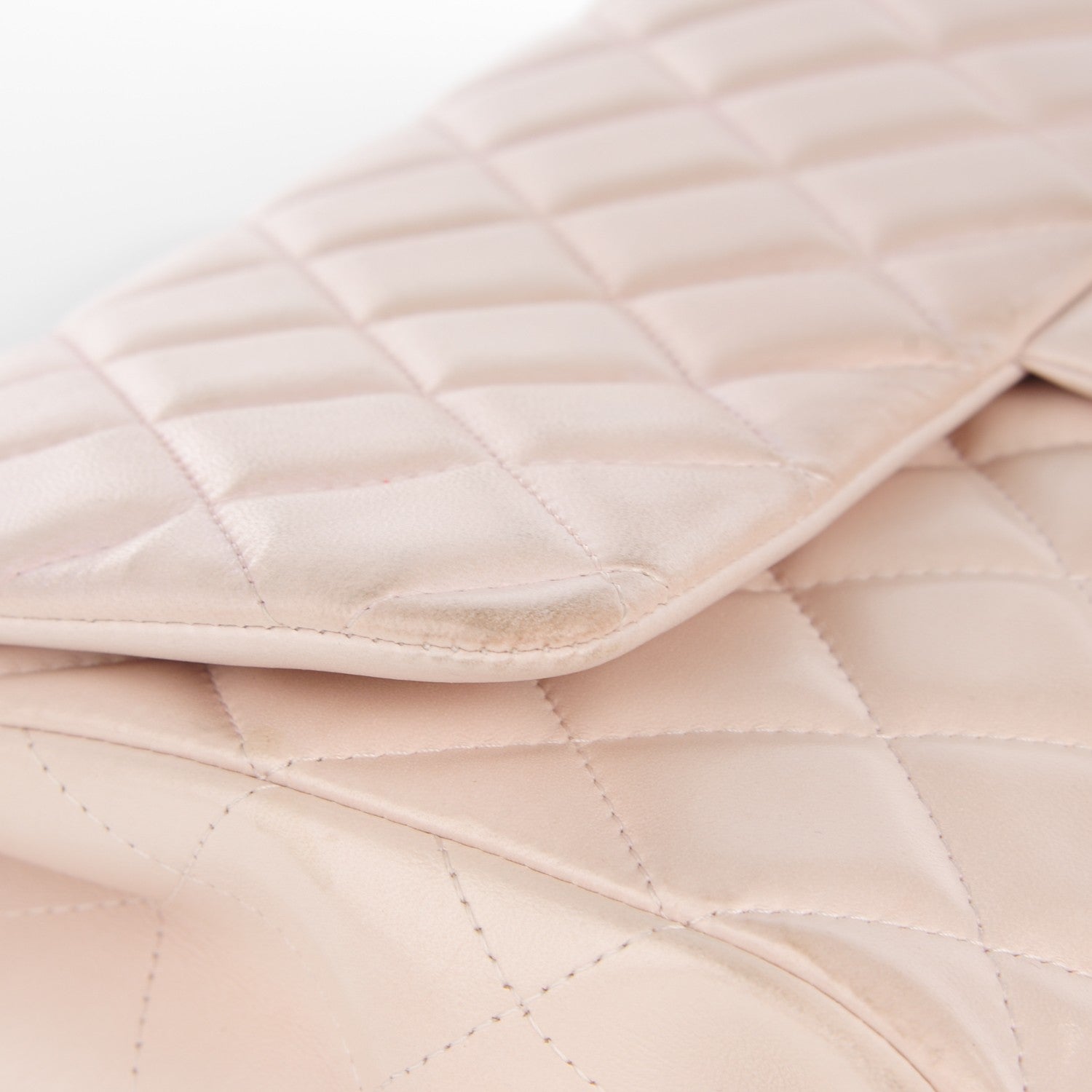 Chanel Lambskin Quilted Clutch With Chain Flap Light Pink 8 of 12