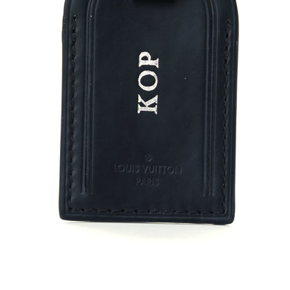 Louis Vuitton Calfskin Luggage Tag Black 2 of 4
