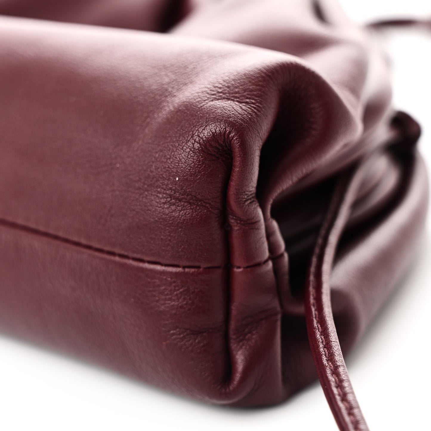 Butter Calfskin The Mini Pouch Bordeaux