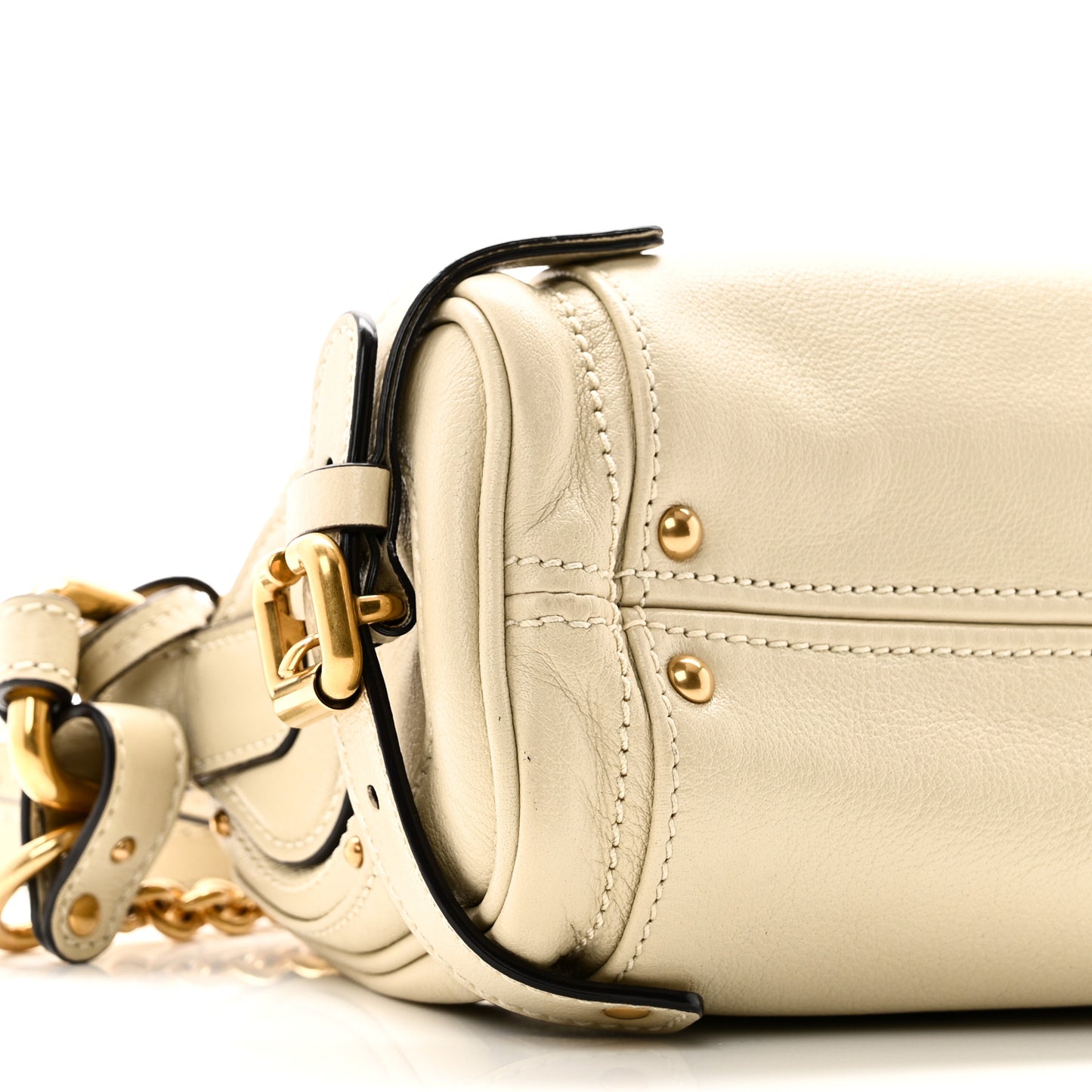 Grained Buffalo Small Paddington Chain Bag Cloudy Cream